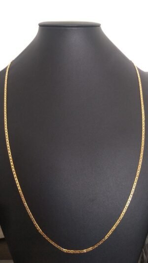 163.20 CORRENTE BANHADA A OURO 18K ELO PALITO 70CM