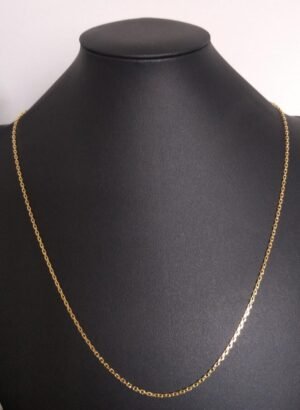 163.21 CORRENTE BANHADA A OURO 18K CARTIER FINA 70CM 4.5g