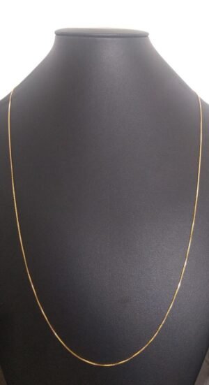 163.36 CORRENTE BANHADA A OURO 18K VENEZIANA 70CM 2.4g