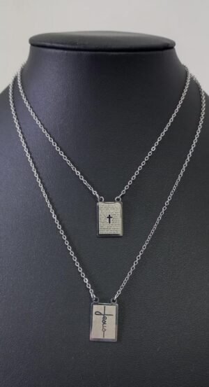 21.97 ESCAPULÁRIO DE AÇO PAI NOSSO JESUS