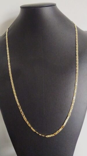 163.60 CORRENTE BANHADA ELO PALITO 70CM 10.1g