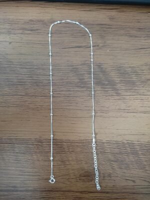 66.82 CORRENTE BOLINHAS COM EXTENSOR 40CM 1.6G