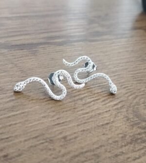 151.29 - BRINCO DE PRATA COBRA CRAVEJADO