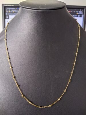 163.67 CORRENTE BANHADA DE BOLINHAS 50CM 3.4 g