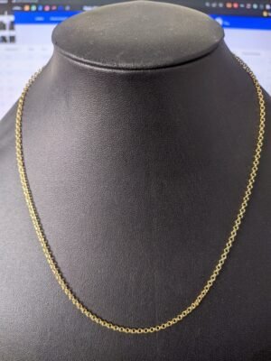 163.81 CORRENTE BANHADA CARTIER ARREDONDADO 3.6g 45cm