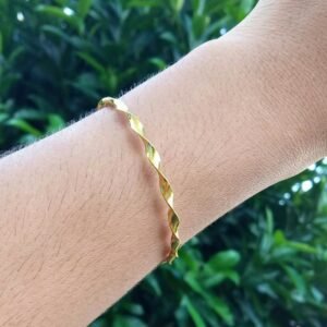 290.3 - BRACELETE BANHADO A OURO 18K ESPIRAL (15ml)