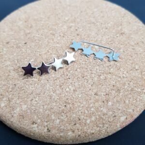 206.6 - BRINCO DE AÇO EAR CUFF ESTRELAS
