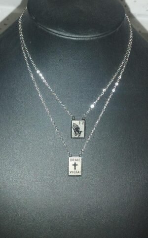 21.125 - ESCAPULARIO DE AÇO ORAI E VIGIAI