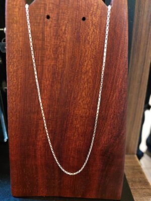 66.88 - CORRENTE DE PRATA VENEZIANA ALONGADA 75CM 3g