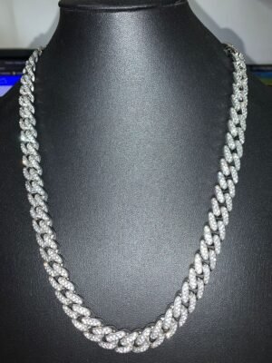 268.1-2 - CORRENTE ICE ELO REDONDA - COR: PRATA, TAMANHO: 55CM