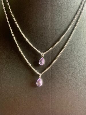 229.97 - COLAR DUPLO DE AÇO GOTAS