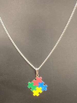 173.11 COLAR DE AÇO QUEBRA CABEÇA (AUTISMO)