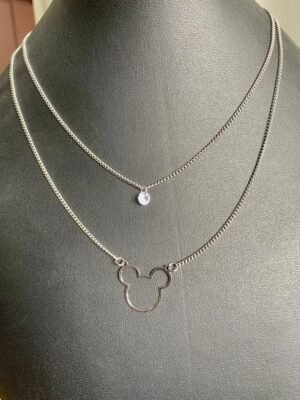 229.121 - COLAR DUPLO MICKEY E PONTO DE LUZ