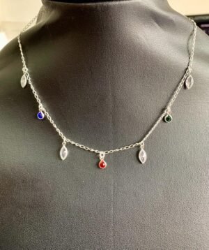 318.31 - CHOKER DE PRATA PONTOS DE LUZ