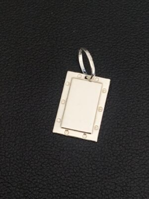 212.210 - PINGENTE DE PRATA PLAQUINHA DE ESCAPULARIO P  (1.4CM)