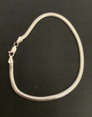 200.26 - PULSEIRA DE PRATA RABO DE RATO 4g 4mm