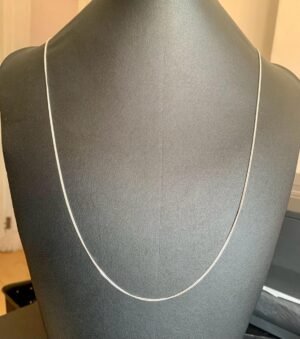 66.105 - CORRENTE DE PRATA ELO GRUMET 70cm 3.7g