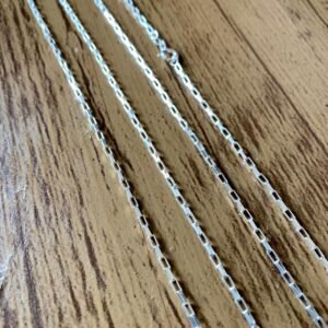 66.147 - CORRENTE DE PRATA TIJOLINHO 70CM 5.2G