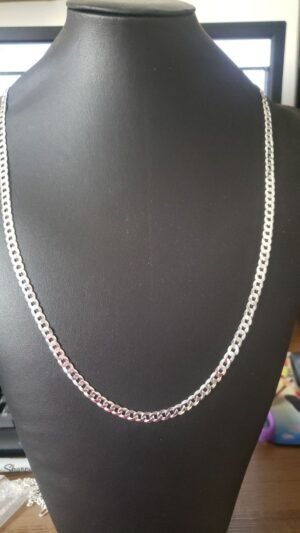 66.149 - CORRENTE DE PRATA GRUMET 70CM 19,1G