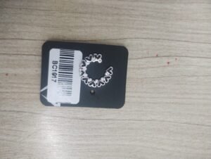 151.87 - BRINCO DE PRATA CIRCULO CORAÇÕES VAZADOS