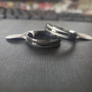 1.201 - ALIANÇA DE AÇO ECLIPSE LINHA CURVADA 6MM