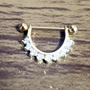26.245 - PIERCING Piercing Ilusion Cristal DOURADO