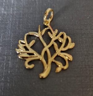 208.210 - PINGENTE BANHADO A OURO 18K ÁRVORE DA VIDA 0.6g