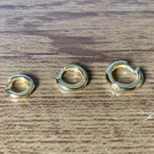 215.72 - ARGOLA BANHADA A OURO 18K TRIO SIMPLES