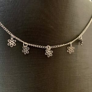 229.205 - CHOKER DE AÇO MARGARIDAS VAZADAS