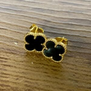 142.1 - BRINCO BANHADO A OURO 3MLS + C.A - TREVO - COR: PRETO