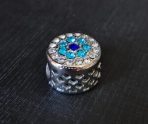 180.206 - BERLOQUE DE AÇO SEPARADOR FLOR BRILHANTE